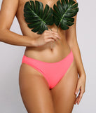Basic Glam Ribbed Hipster Bikini Bottoms