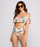 Tropical Paradise High Waist Bikini Bottoms