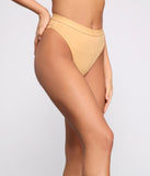 Sleek and Minimal High Waist Bikini Bottoms