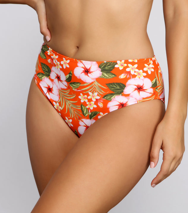 Sunkissed Tropical High Waist Bikini Bottoms