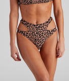 Cheetah Daze Cutout Bikini Bottoms