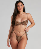 Fiercely Chic Leopard Bikini Bottoms for 2022 festival outfits, festival dress, outfits for raves, concert outfits, and/or club outfits