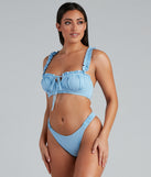 Sunshine Frills Hipster Bikini Bottoms