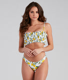 Sunkissed Vibes Lemon Bikini Bottoms