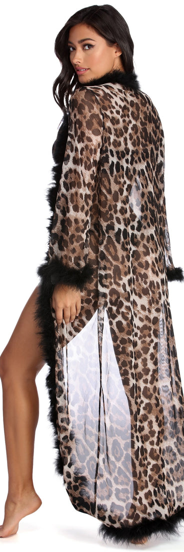 Chic And Sheer Leopard Mesh Robe provides essential lift and support for creating your best summer outfits of the season for 2023!