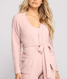 You’ll look stunning in the Keeping Knit Cozy Chenille Knit Robe when paired with its matching separate to create a glam clothing set perfect for parties, date nights, concert outfits, back-to-school attire, or for any summer event!