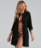 Wrapped In Lace Trim Knit Robe provides essential lift and support for creating your best summer outfits of the season for 2023!