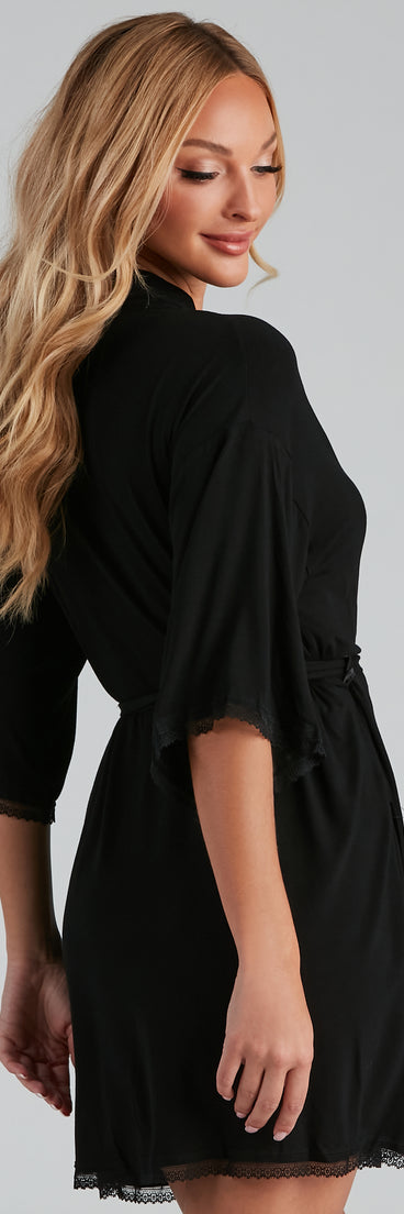 Wrapped In Lace Trim Knit Robe provides essential lift and support for creating your best summer outfits of the season for 2023!