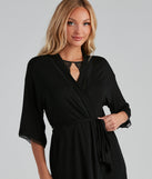 Wrapped In Lace Trim Knit Robe provides essential lift and support for creating your best summer outfits of the season for 2023!