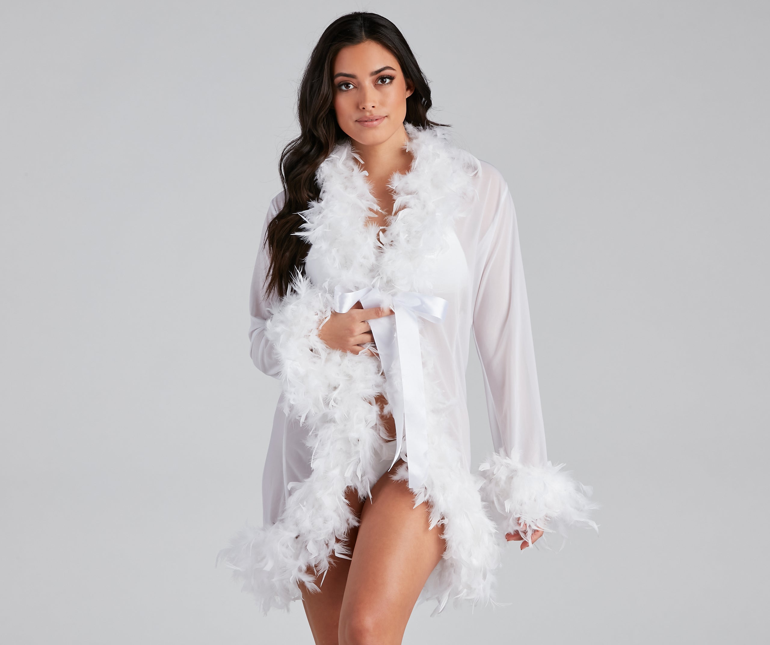 So Seductive Short Mesh Robe | Windsor