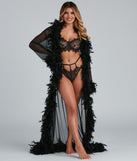 Always Extra Feather Trim Long Robe provides essential lift and support for creating your best summer outfits of the season for 2023!