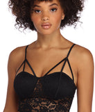 Caged In Lace Long Line Bralette provides essential lift and support for creating your best summer outfits of the season for 2023!