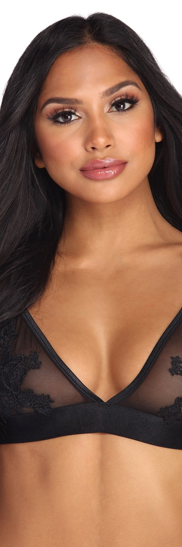 Floral Ambition Mesh Bralette provides essential lift and support for creating your best summer outfits of the season for 2023!