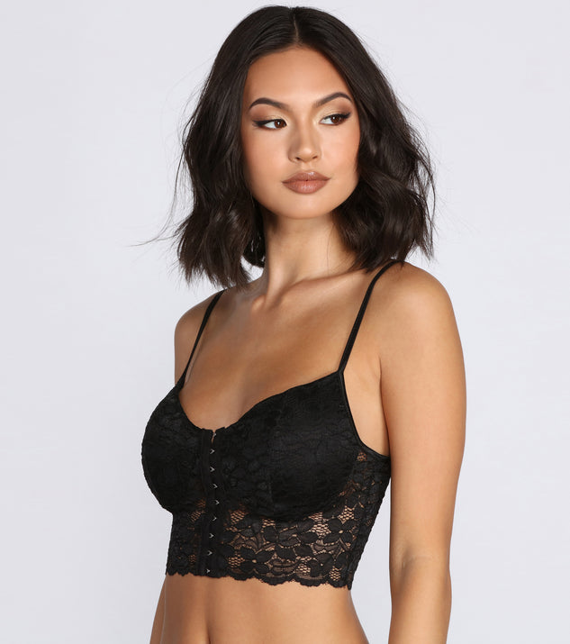 Lovin' The Lace Padded Bralette is a fire pick to create 2023 festival outfits, concert dresses, outfits for raves, or to complete your best party outfits or clubwear!