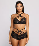 Major Bombshell Lace Caged Bra And Panty Set provides essential lift and support for creating your best summer outfits of the season for 2023!