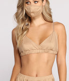 You’ll look stunning in the Ready To Lounge Triangle Bralette when paired with its matching separate to create a glam clothing set perfect for parties, date nights, concert outfits, back-to-school attire, or for any summer event!