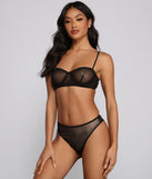 Sheer Impression Mesh Bra and Thong Set provides essential lift and support for creating your best summer outfits of the season for 2023!