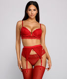 Sultry Style Lace Bra And Garter Skirt Set provides essential lift and support for creating your best summer outfits of the season for 2023!