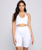 With fun and flirty details, Sleek And Basic Ribbed Halter Top shows off your unique style for a trendy outfit for the summer season!