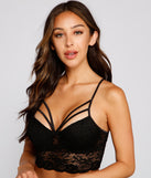Sultry Lace Caged Bralette provides essential lift and support for creating your best summer outfits of the season for 2023!
