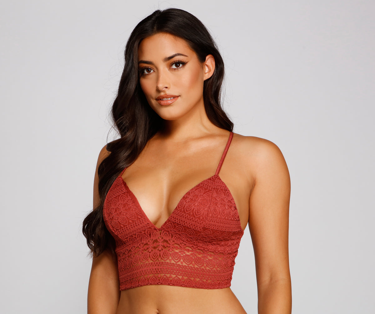 Aerie Ribbed Lace Scoop Bralette