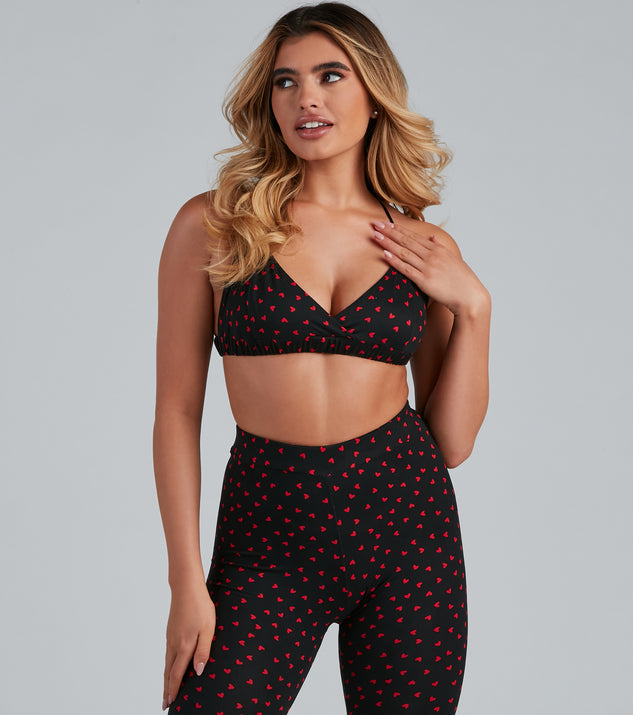 So Flirty Heart Printed Bralette provides essential lift and support for creating your best summer outfits of the season for 2023!