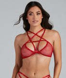 Love Struck Heat Stone Caged Bralette And Panty Set provides essential lift and support for creating your best summer outfits of the season for 2023!