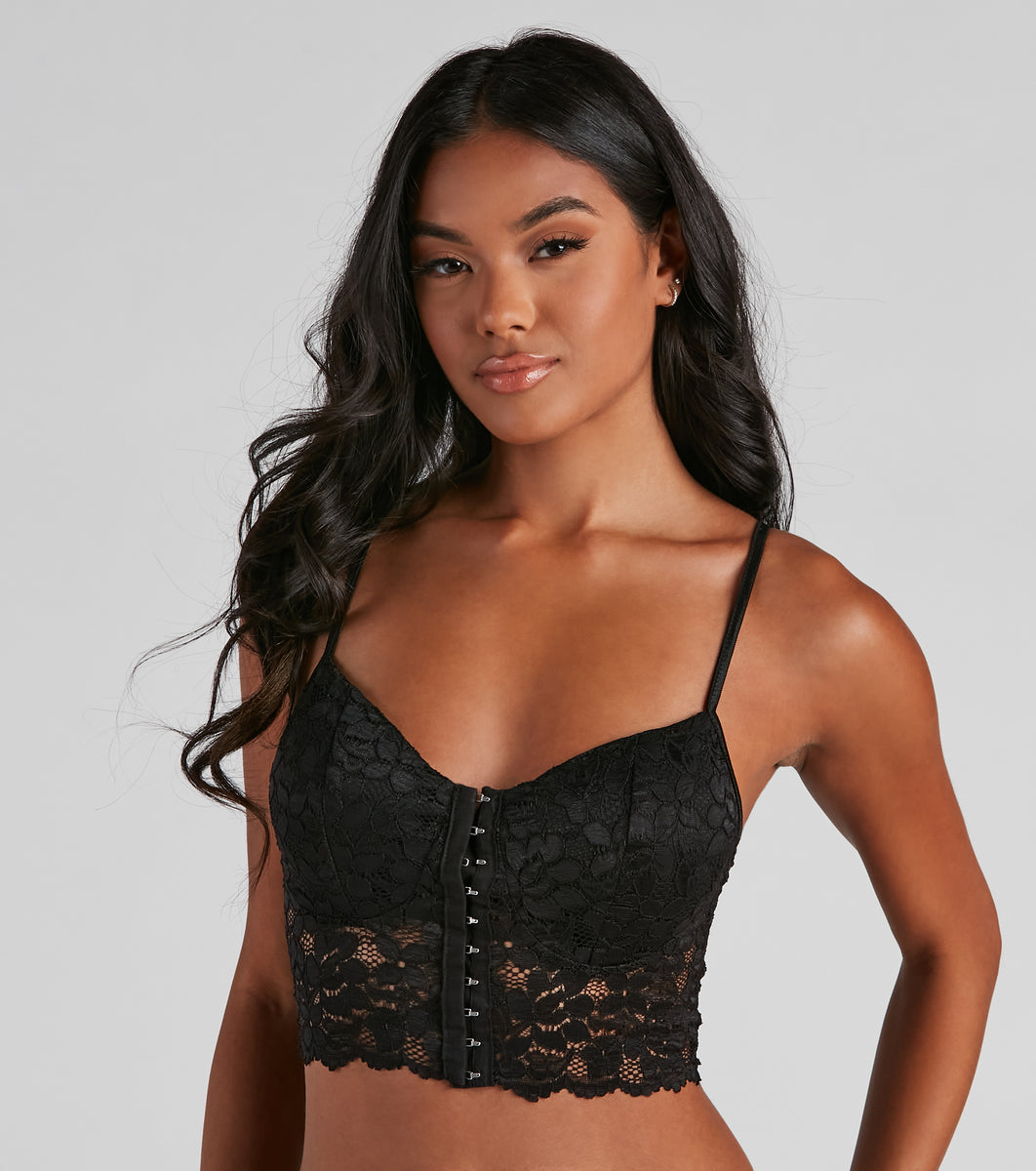 Paramour By Felina Altissima Seamless Women's Lace Back Bralette