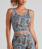 Retro Swirls Seamless Longline Bralette provides essential lift and support for creating your best summer outfits of the season for 2023!