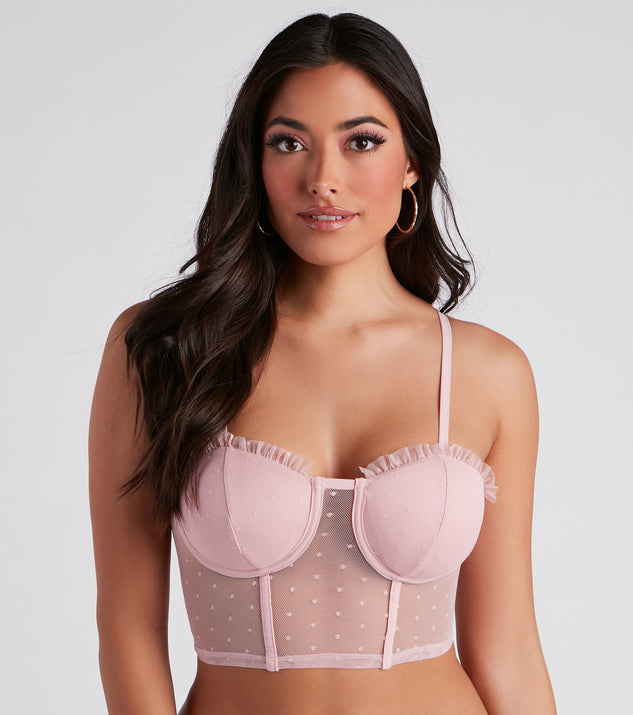 Chic Romance Polka Dot Longline Bra provides essential lift and support for creating your best summer outfits of the season for 2023!