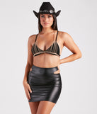 Turn It Up Triangle Chain Bra is a fire pick to create 2023 festival outfits, concert dresses, outfits for raves, or to complete your best party outfits or clubwear!