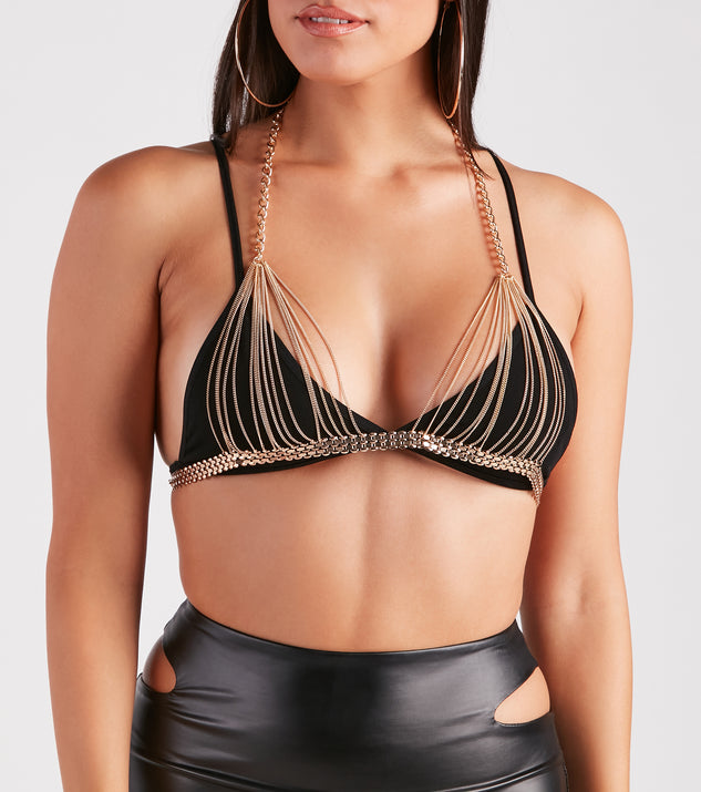 Triangle chain bra online