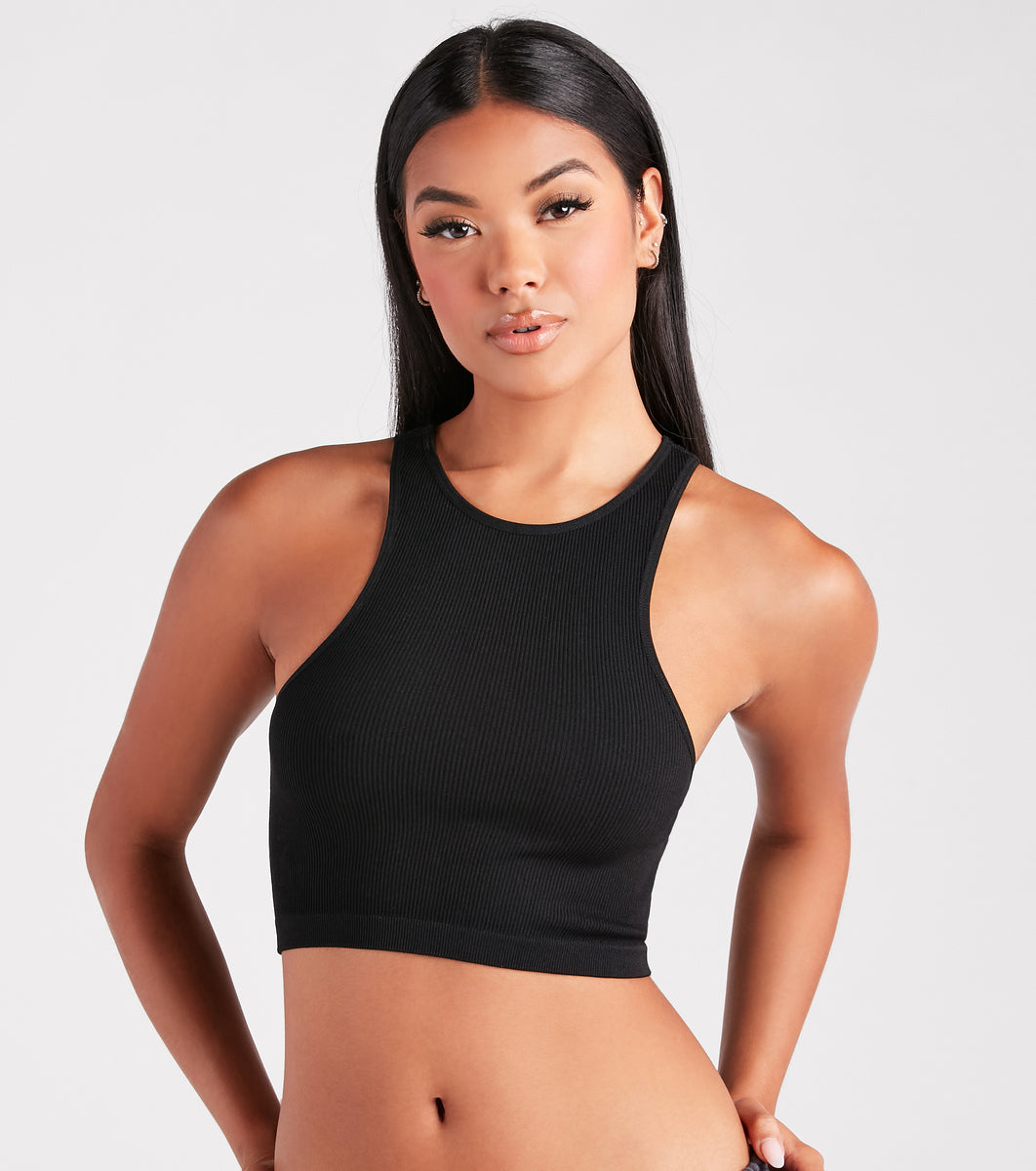 Elevated Vibe Seamless Knit Bra Top