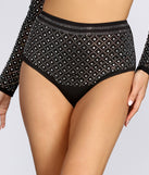 Beautifully Beaded Rhinestone And Pearl Crop Briefs is a trendy pick to create 2023 festival outfits, festival dresses, outfits for concerts or raves, and complete your best party outfits!