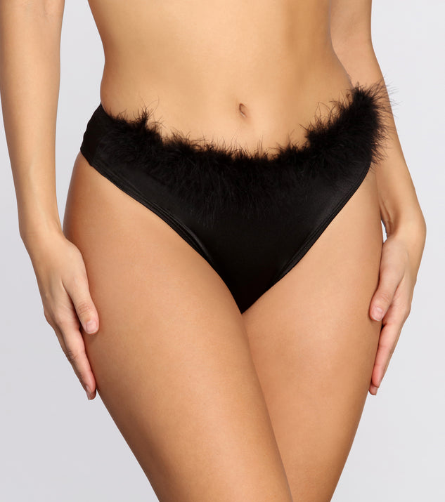 Forever Love Marabou Trim Briefs provides essential lift and support for creating your best summer outfits of the season for 2023!