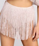 Don't Stop Now Metallic Fringe Briefs for 2022 festival outfits, festival dress, outfits for raves, concert outfits, and/or club outfits