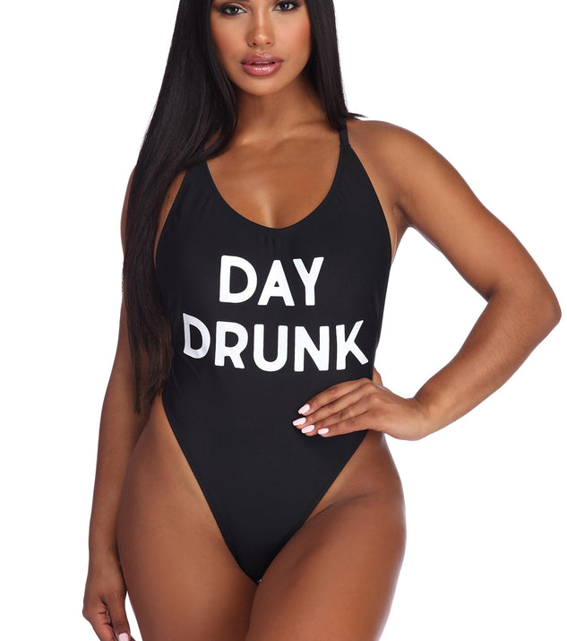 Day Drunk One Piece Swimsuit