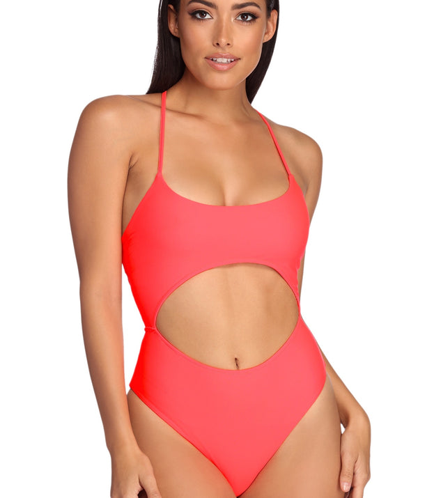 Strapped In Style Neon Swimsuit