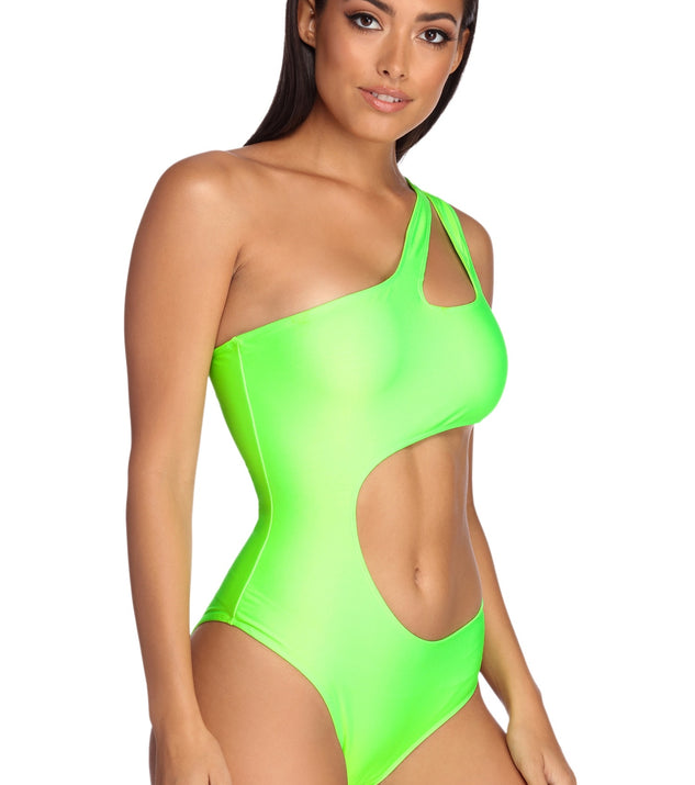 Glow Bright Cut Out Swimsuit