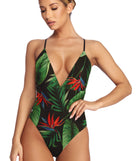 You’ll look stunning in the Tiki Tropics Swimsuit when paired with its matching separate to create a glam clothing set perfect for parties, date nights, concert outfits, back-to-school attire, or for any summer event!