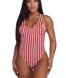 Stunner In Stripes Monokini