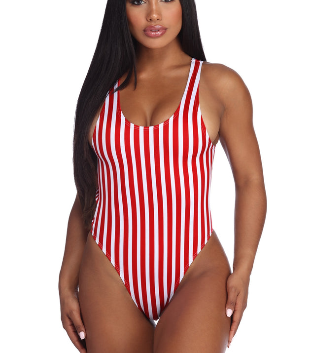 Stunner In Stripes Monokini