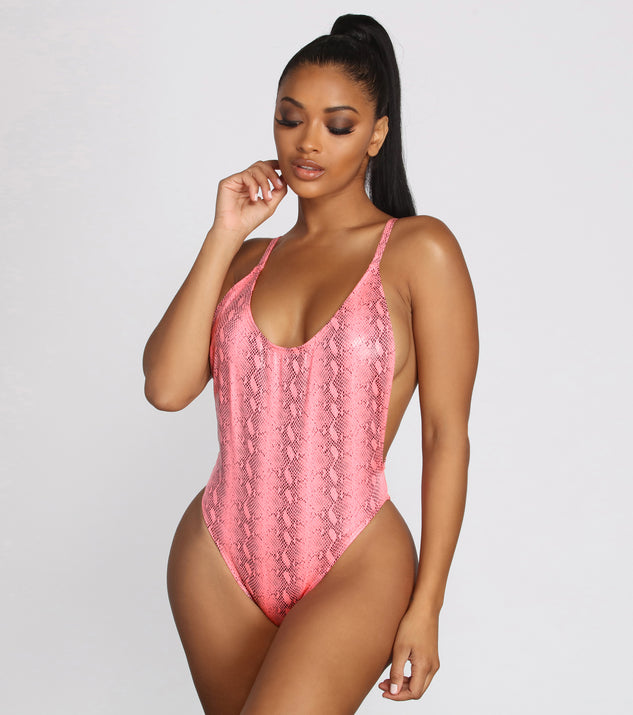 Get The Scoop Snake Swimsuit for 2022 festival outfits, festival dress, outfits for raves, concert outfits, and/or club outfits