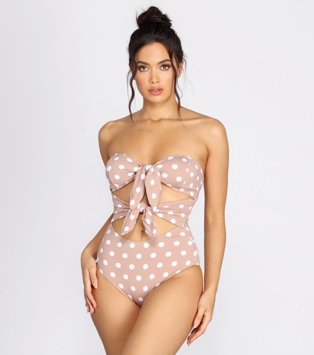 Pretty In Polka Dots Swimsuit is a trendy pick to create 2023 festival outfits, festival dresses, outfits for concerts or raves, and complete your best party outfits!