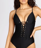 Lace Up & Ready Swimsuit is a trendy pick to create 2023 festival outfits, festival dresses, outfits for concerts or raves, and complete your best party outfits!