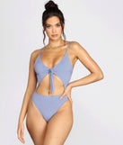 Make The Cut Tie Front Swimsuit