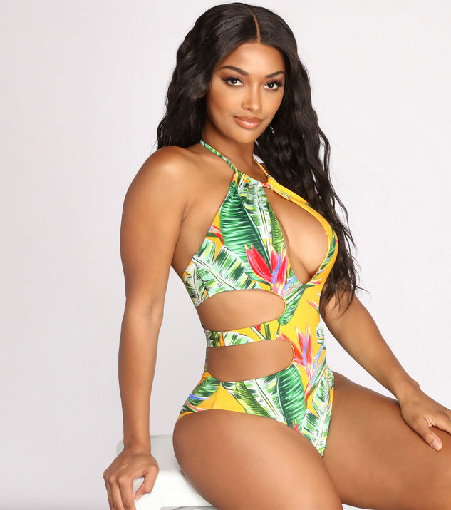 Escape To The Tropics One Piece Swimsuit