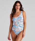 Flirtatious Floral One-Piece Swimsuit