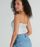 Your outfit will pop with the Sultry Gleam Seamless Metallic Bandeau Bra and with dazzling embellishments and elevated details this is the perfect going-out top to stand out at any event!