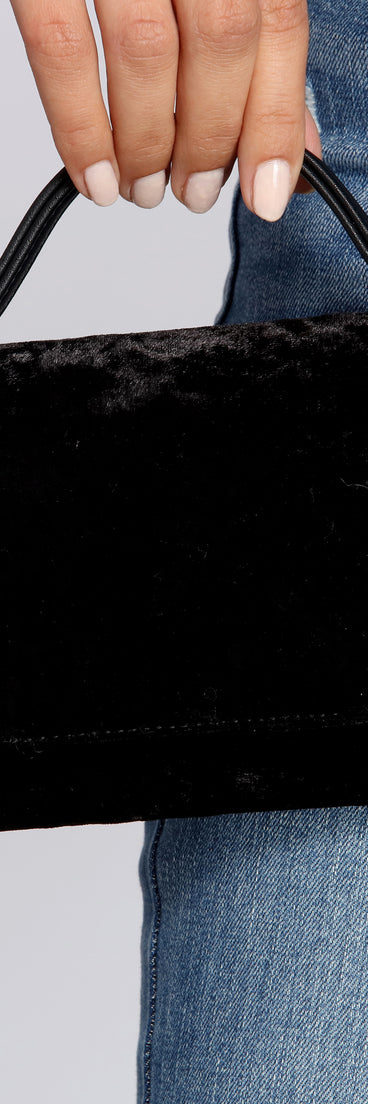 Velvet Cross-body Wallet Purse